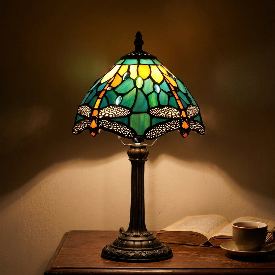 Lampe Libellule turquoise
