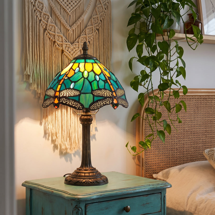 Lampe Libellule turquoise