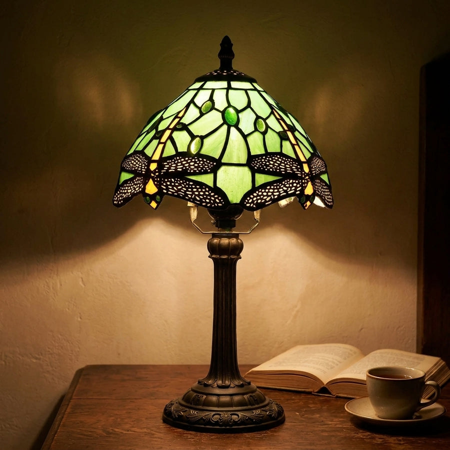 Lampe Libellule verte