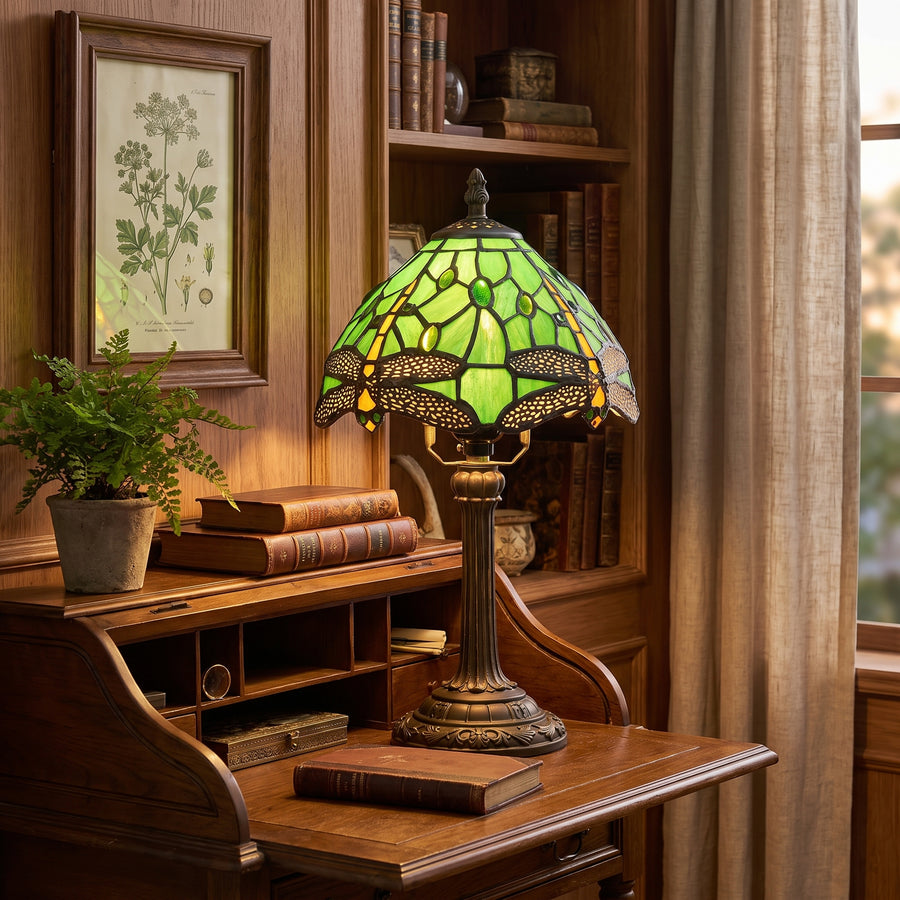 Lampe Libellule verte