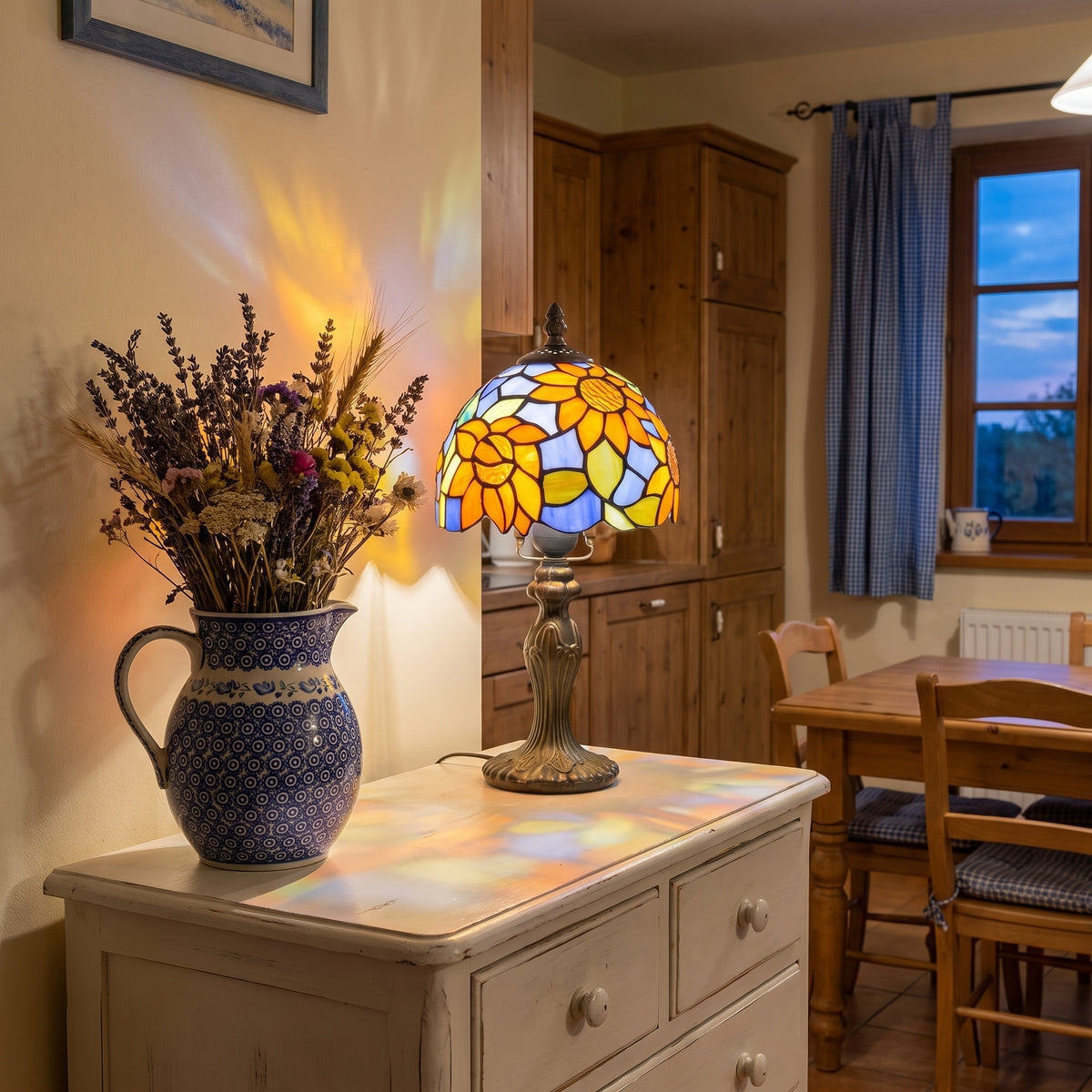 Lampe Tournesol bleu